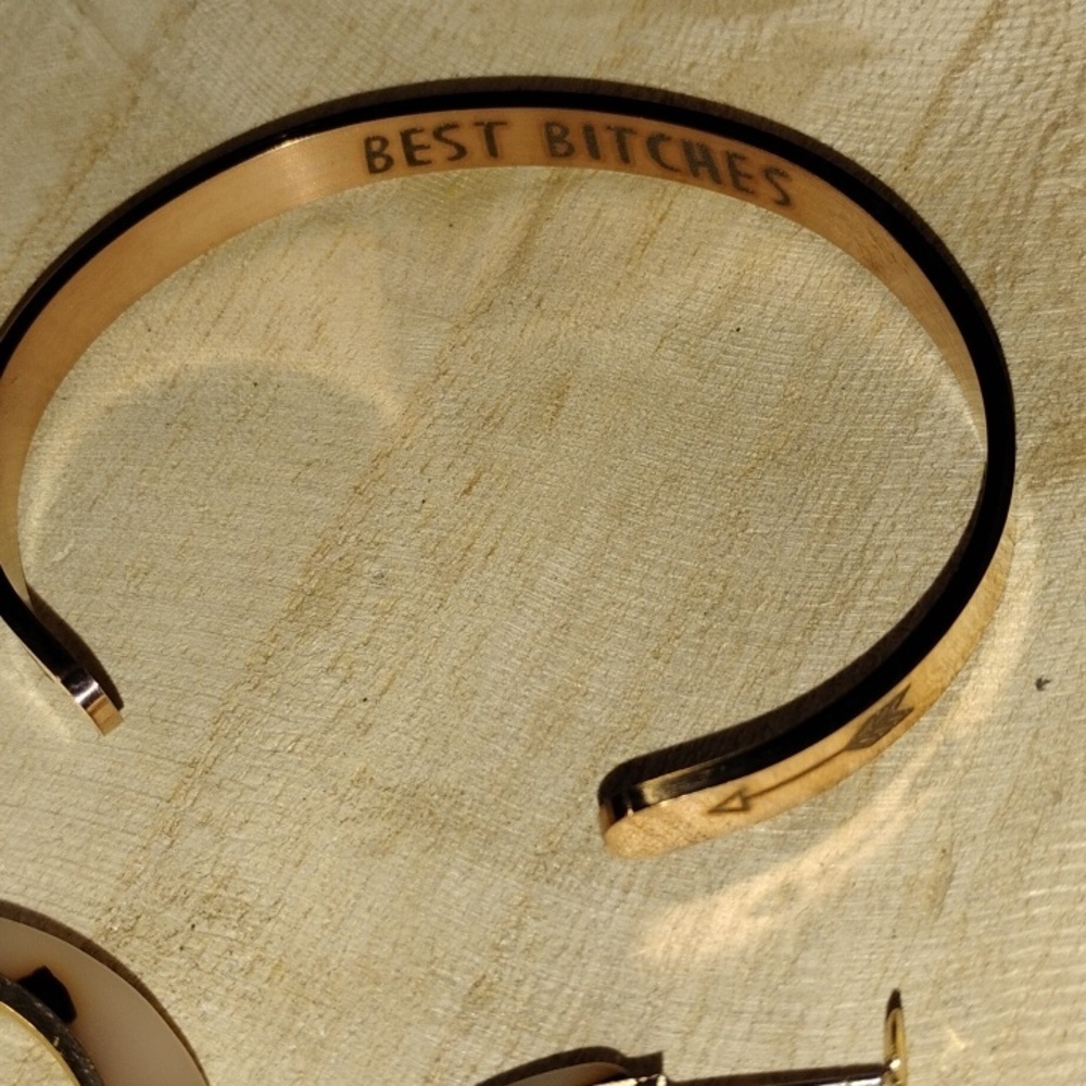 Hoop Earrings and Bracelet Combo - Picture 2 of 7